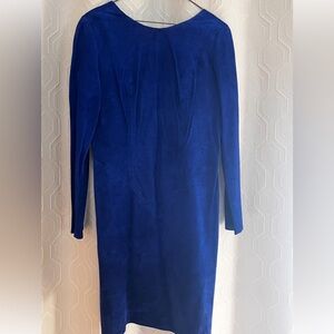 Victoria's Secret Vintage Catalog-Blue Suede Leather Dress, Medium
